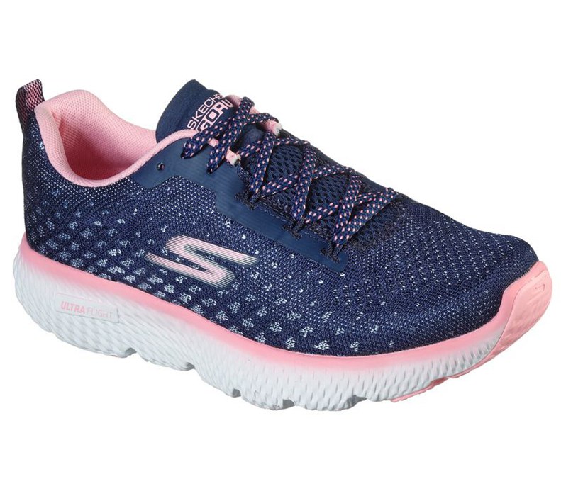Skechers Dam Marinblå/Rosa Sneakers - Gorun Power - Sverige (GECRJ-8724)